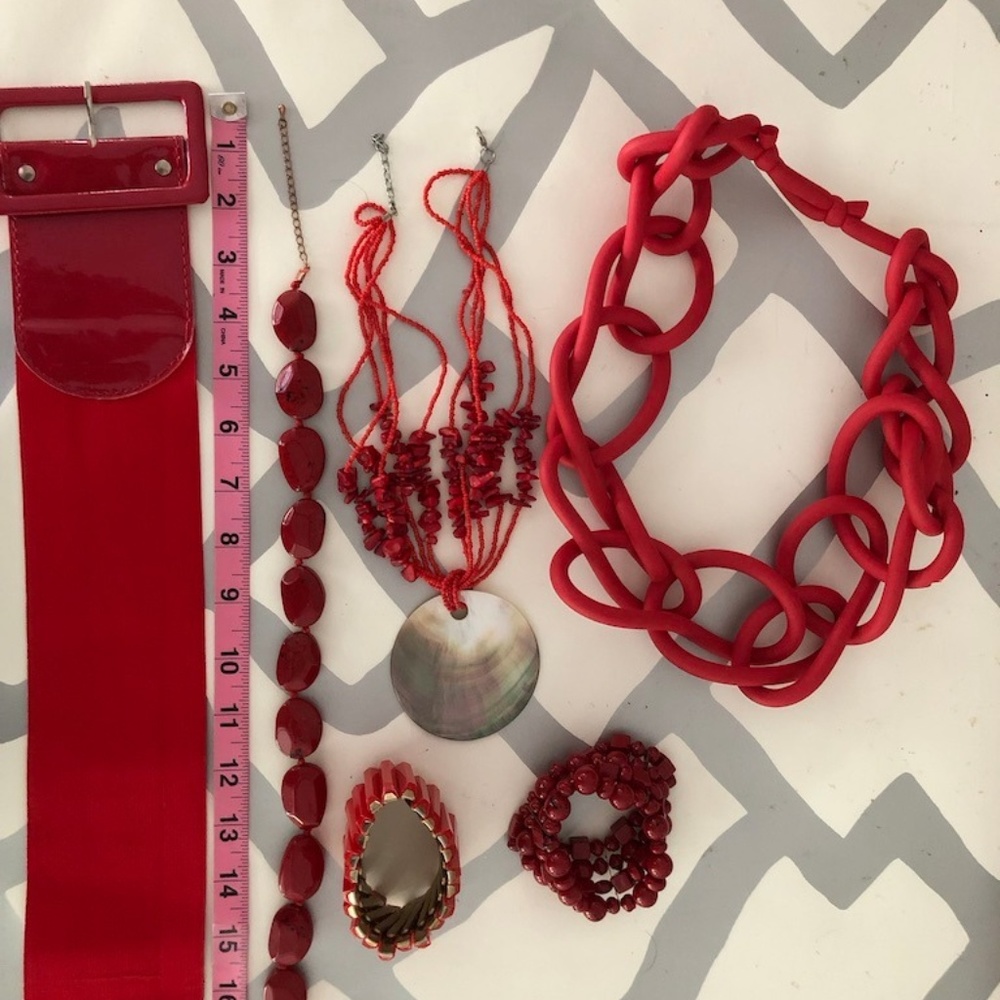 Red accessories bundle